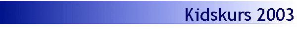 Kidskurs 2003