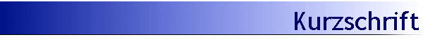 Kurzschrift