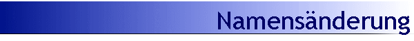 Namensnderung